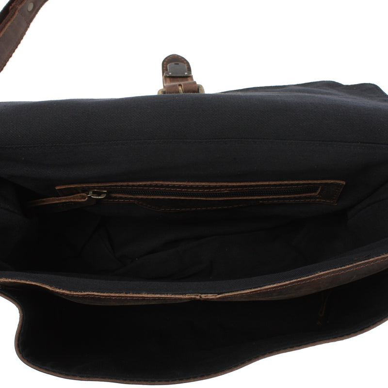 Leconi kleine Umhängetasche Schultertasche Damen Herren Leder schlamm LE3023 Neueste Stile