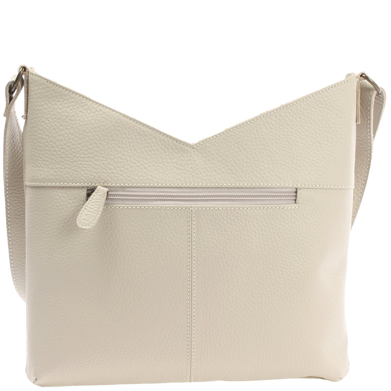 Leconi Damentasche Umhängetasche Handtasche Leder beige LE0065 Bis zu 60% Rabatt