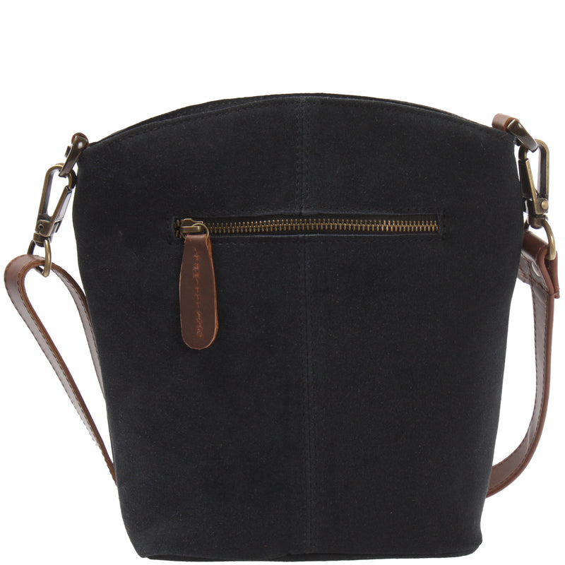 Leconi kleine Umhängetasche Schultertasche Freizeittasche Wildleder anthrazit LE3049 Bis zu 55% Rabatt