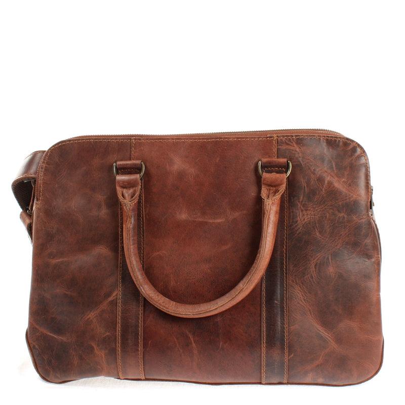 Leconi Umhängetasche Schultertasche Henkeltasche Damentasche Aktentasche Businesstasche Leder kastanie LE3065 Heißer Verkauf