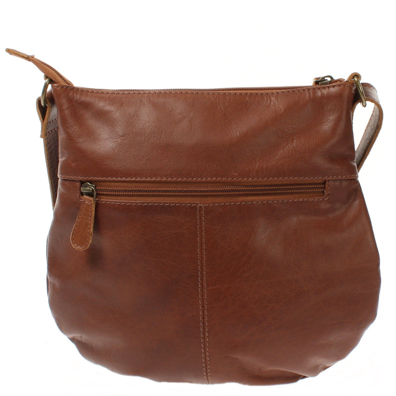 Leconi kleine Umhängetasche Ledertasche Damentasche Schultertasche Leder braun LE0070 Riesige Ersparnisse