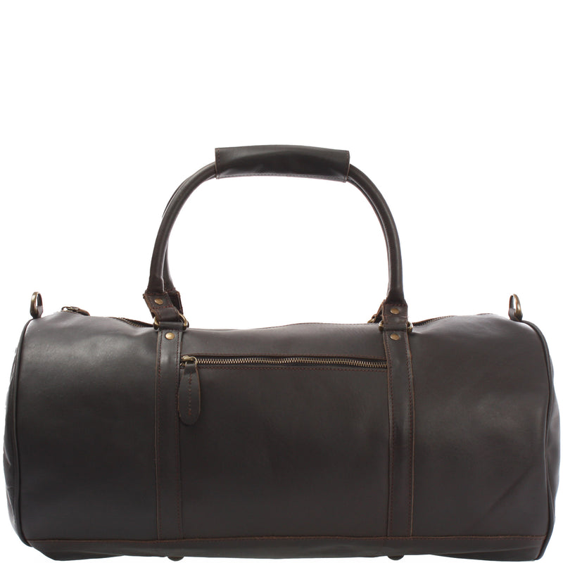 Leconi Weekender Reisetasche Sporttasche vintage Leder dunkelbraun LE2004 Zeitbegrenzte Promotion