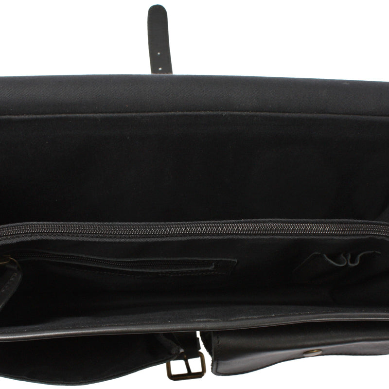 Leconi Aktentasche große Businesstasche Collegetasche Damen Herren Leder schwarz LE3014 Discount Store für neue Produkte