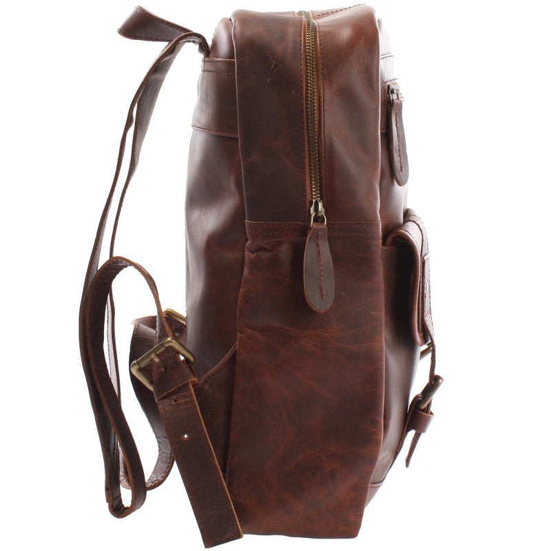 Leconi Lederrucksack Freizeitrucksack Wanderrucksack Leder braun LE1018 50% Rabatt mit kostenlosem Versand