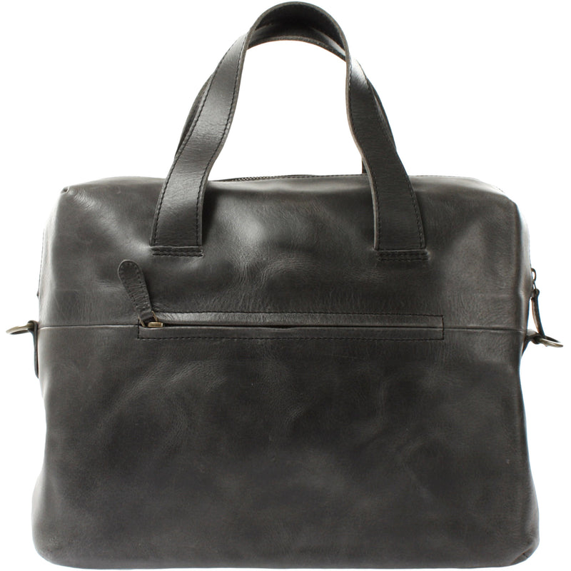 Leconi Schultertasche Henkeltasche Shopper Handtasche Damen Leder dunkelgrau LE0059 Online