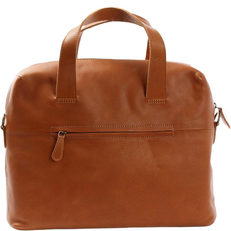 Leconi Schultertasche Henkeltasche Shopper Handtasche Damen Leder cognac LE0059 Angebote