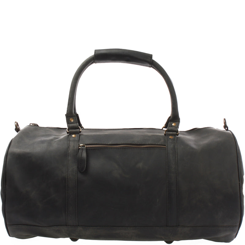 Leconi Weekender Reisetasche Sporttasche vintage Leder grau LE2004 Fabrik Onlineshop