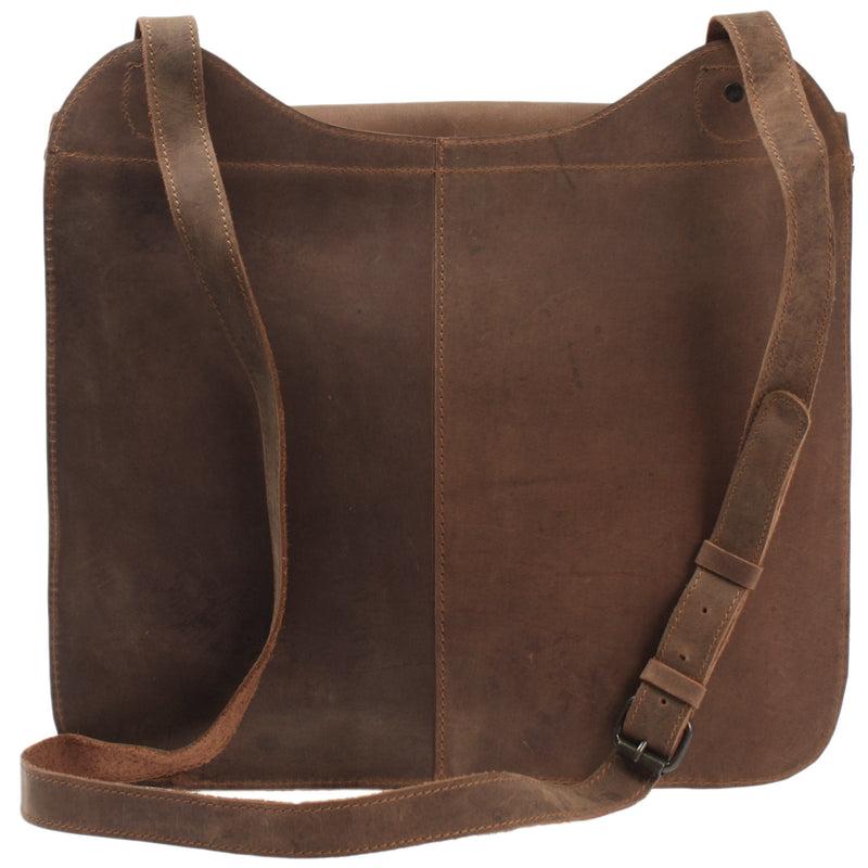 Leconi Messenger Bag Aktentasche Damen Herren Vintage Leder braun LE3020 Begrenztes Angebot