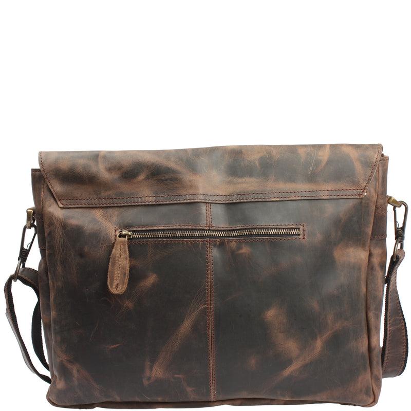 Leconi Messenger Bag Collegetasche DIN A4 Kuriertasche Leder schlamm LE3032 Kauf eins, bekomm eins gratis