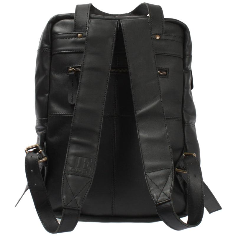 Leconi Lederrucksack Freizeitrucksack Damen Herren DIN A4 Leder schwarz LE1019 Discount Store für neue Produkte