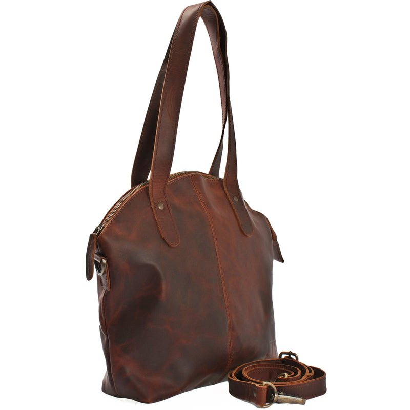 Leconi Shopper Schultertasche Damen Handtasche Ledertasche Henkeltasche Leder braun LE0060 Zeitbegrenzte Promotion