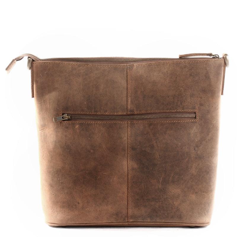 Leconi Umhängetasche Schultertasche Damentasche Ledertasche Leder braun LE3067 Bis zu 50% Rabatt