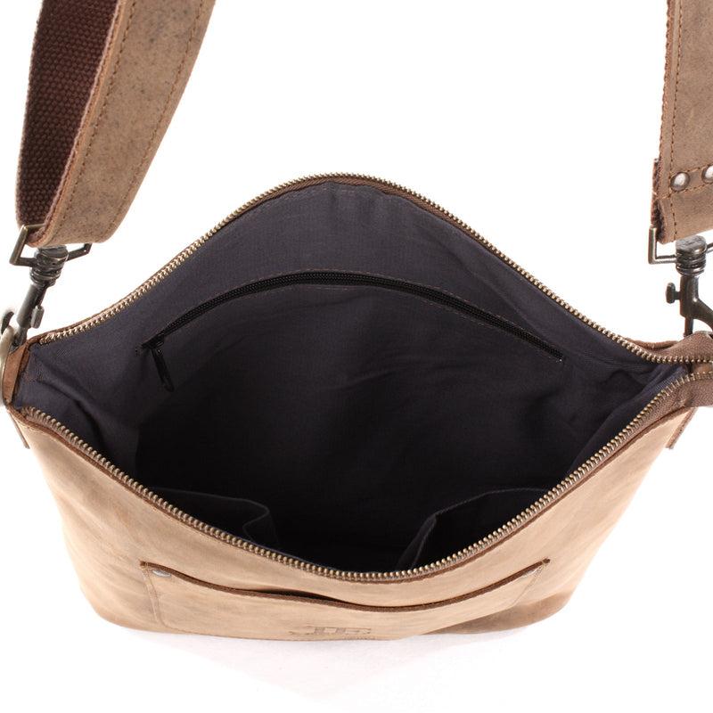 Leconi Umhängetasche Schultertasche Damentasche Ledertasche Leder braun LE3067 Bis zu 50% Rabatt