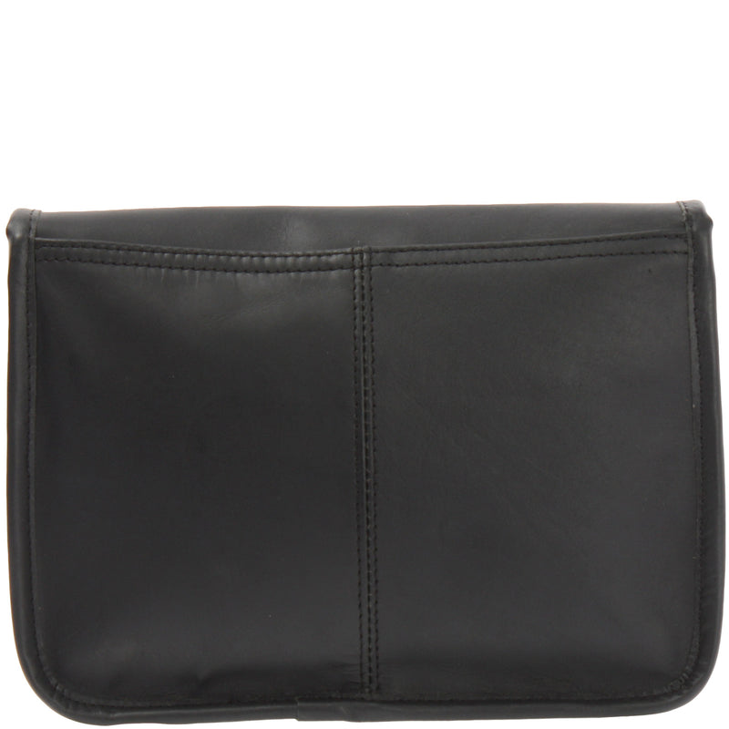 Leconi kleine Schultertasche Umhängetasche Leder Rindsleder schwarz LE3041 Bis zu 65% Rabatt