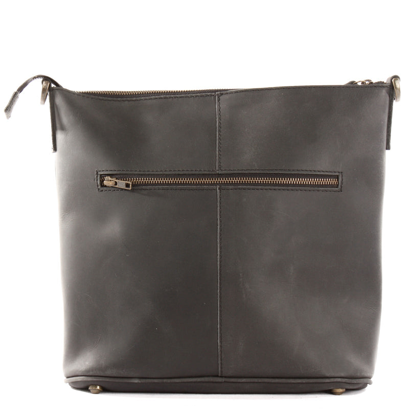 Leconi Umhängetasche Schultertasche Damentasche Ledertasche Leder schwarz LE3067 Discount Store für neue Produkte
