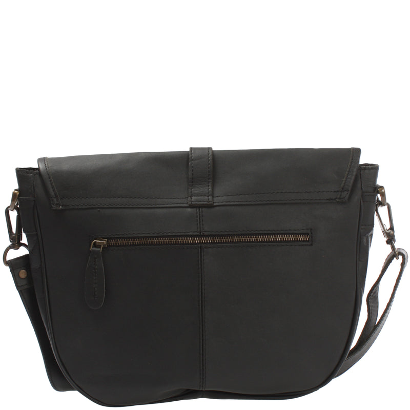 Leconi Umhängetasche Damen Schultertasche Damentasche Handtasche Leder schwarz LE3053 Limitierter Zeitrabatt