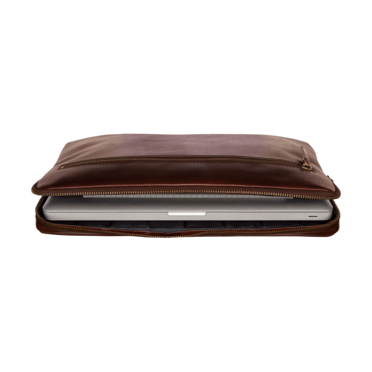 Leonhard Heyden Cambridge RV-Laptoptasche M Rotbraun Fabrikverkauf