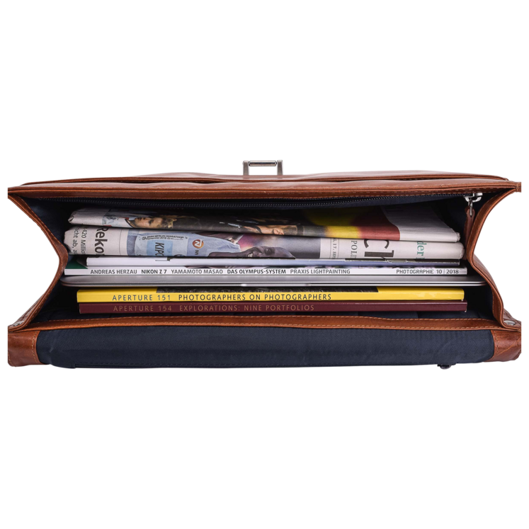Leonhard Heyden Cambridge Aktenmappe 1 Fach Cognac Cyber Monday