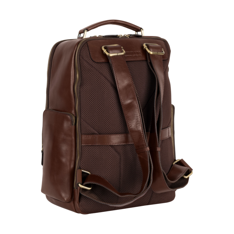 Leonhard Heyden Cambridge Business-Rucksack Rotbraun Lagerräumung