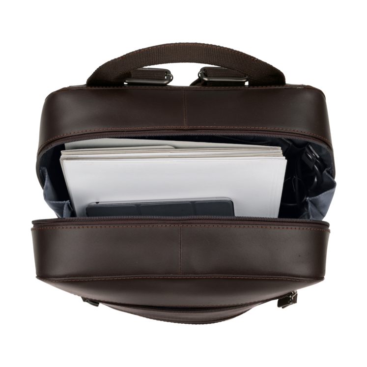 Leonhard Heyden Dakota Business-Rucksack Braun Tägliche Deals
