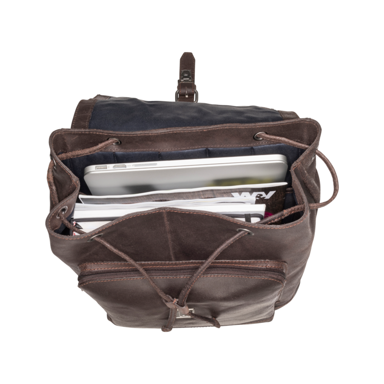 Leonhard Heyden Dakota Rucksack Braun Tiefpreis