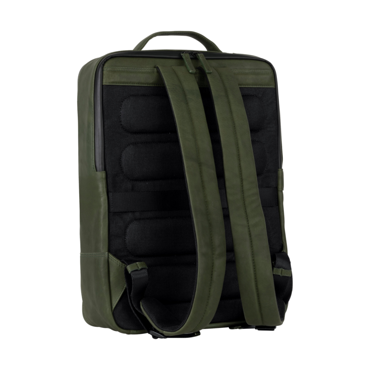 Leonhard Heyden Den Haag Rucksack Oliv im Angebot