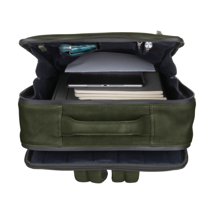 Leonhard Heyden Den Haag Rucksack Oliv im Angebot