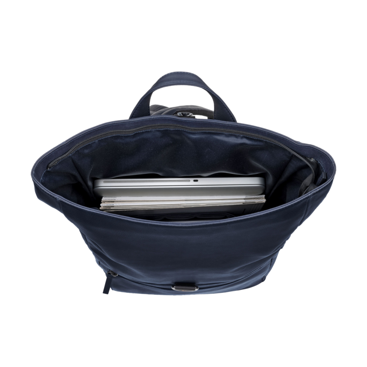 Leonhard Heyden Den Haag Rucksack Rolltop Blau Schlussverkauf