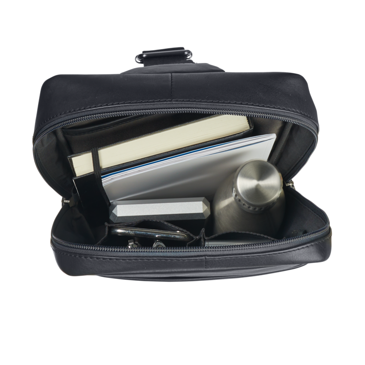Leonhard Heyden Hamburg Crossbag Schwarz Top Angebot