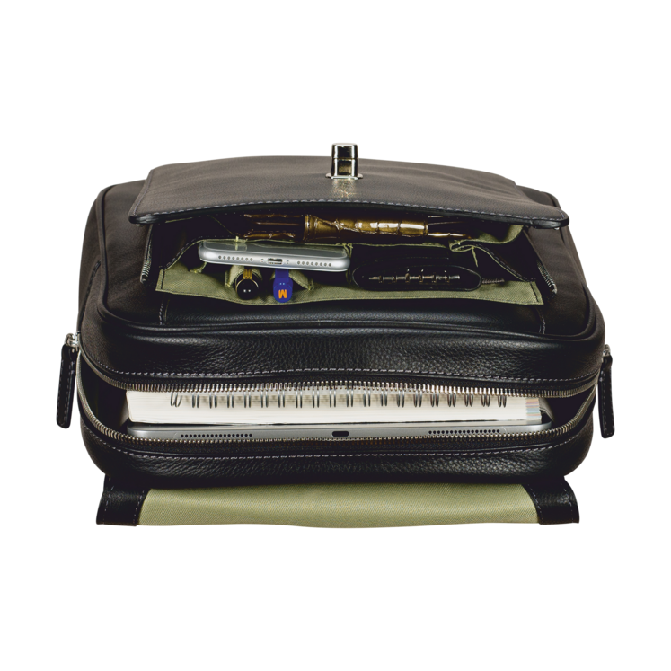 Leonhard Heyden Nizza City-Rucksack Schwarz Letzte 2 Tage