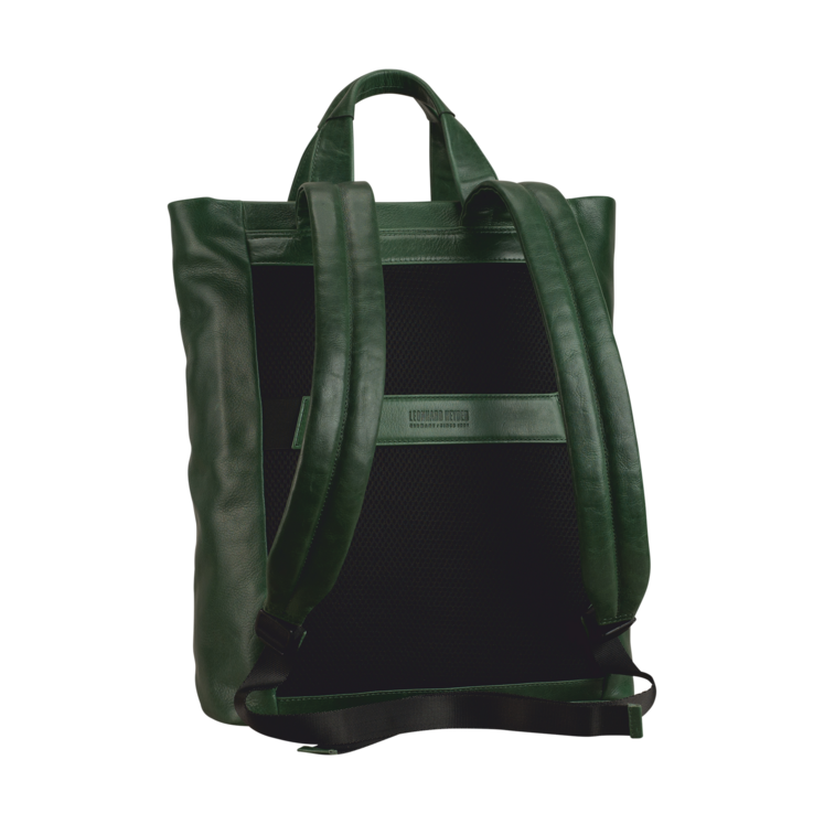 Leonhard Heyden Porto Tote Bag / Rucksack Flaschengrün Fabrikladen