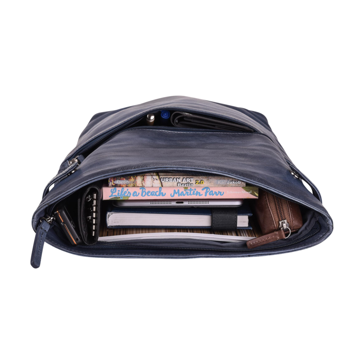Leonhard Heyden Stockholm Cityrucksack Blau Kostenlose Rückgabe