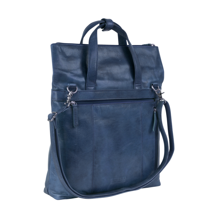 Leonhard Heyden Stockholm Kurzgriff-/Umhängetasche M Blau Neueste Stile