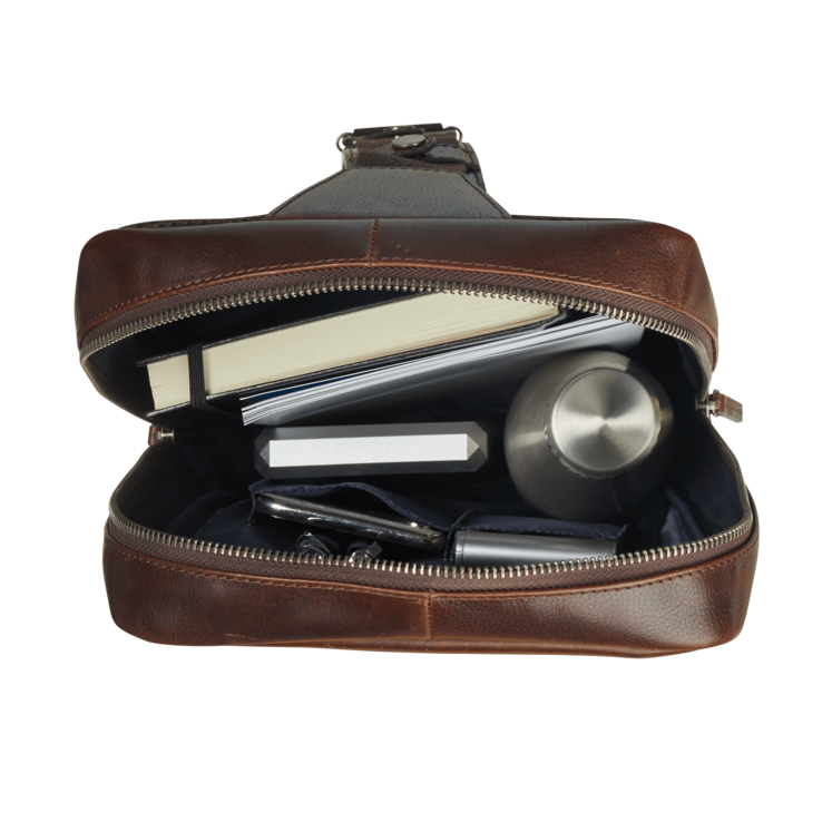 Leonhard Heyden Roma Crossbag Braun Super Rabatt