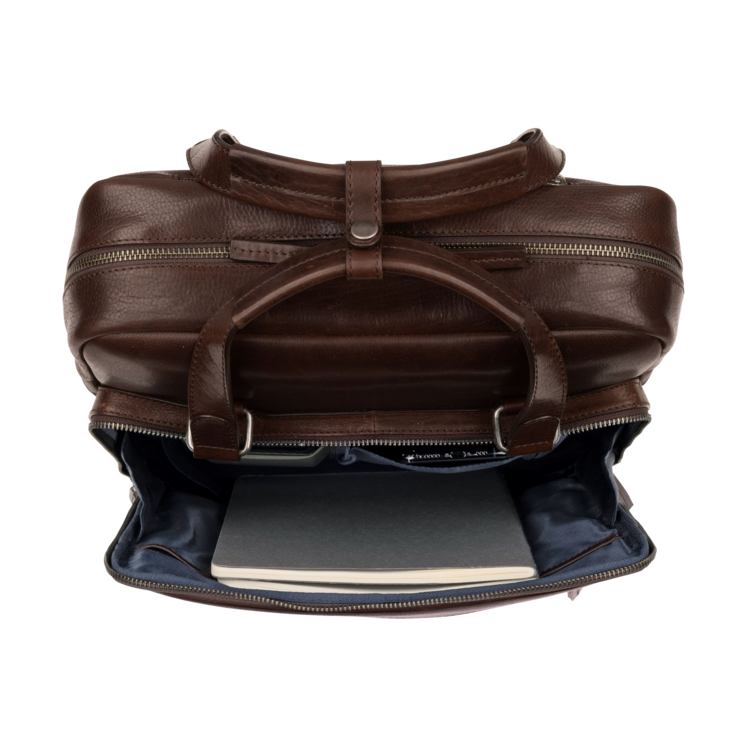 Leonhard Heyden Roma Kurzgrifftasche/Rucksack Braun Clearance-Verkauf