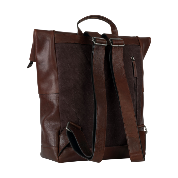 Leonhard Heyden Roma Rucksack Rolltop Braun Speichern exportieren