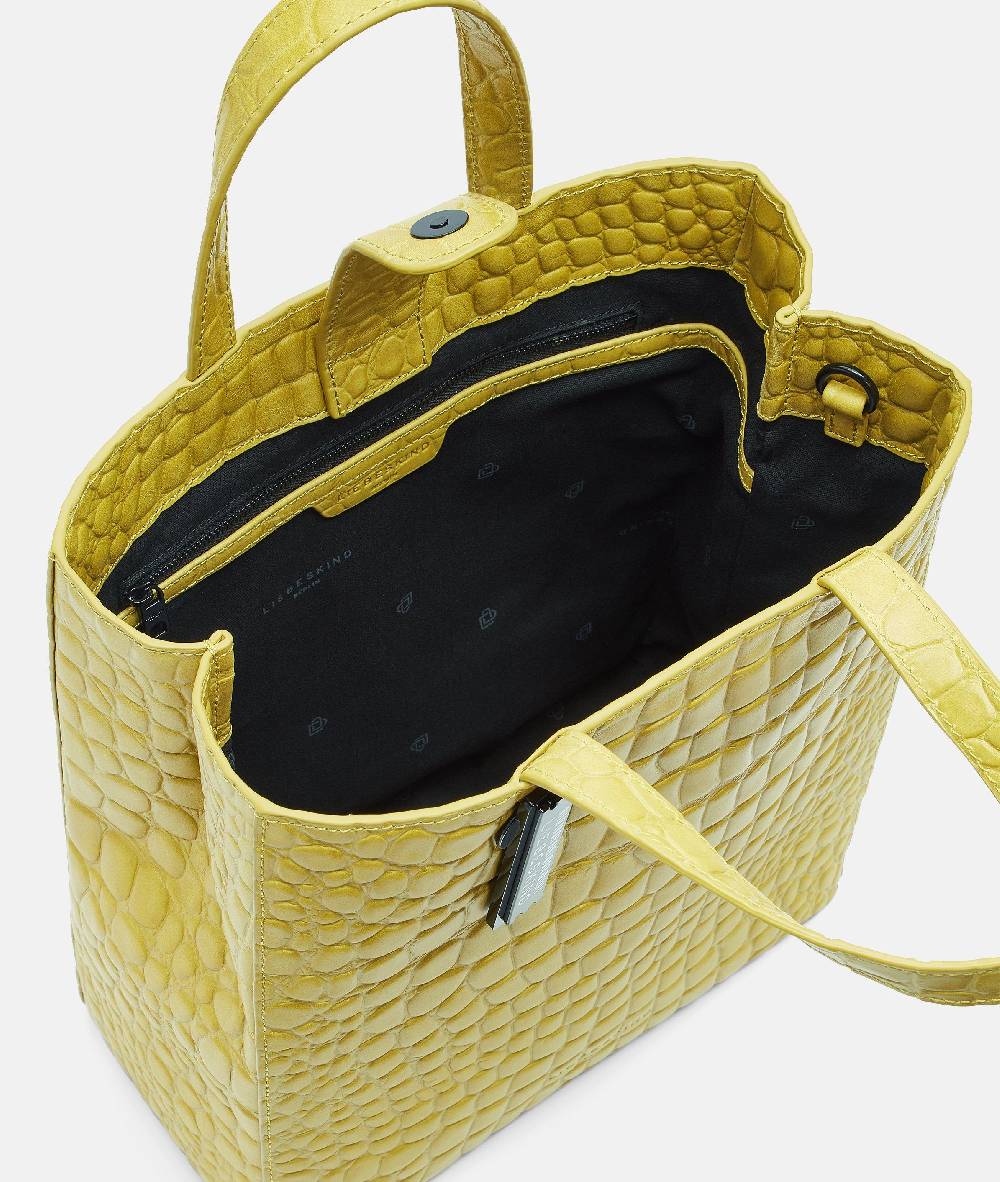 Liebeskind Berlin Kroko Paper Bag Tote M Großer Ausverkauf