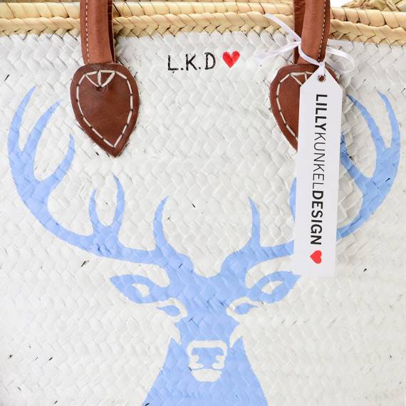 Lillykunkeldesign Oh Deer blau Räumungsverkauf