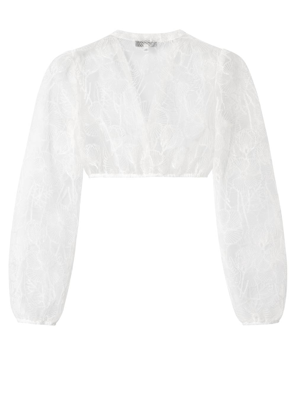 Limberry Weiße Spitzenbluse - LUNA BRIDAL FLOWER Zeitlich begrenztes Angebot