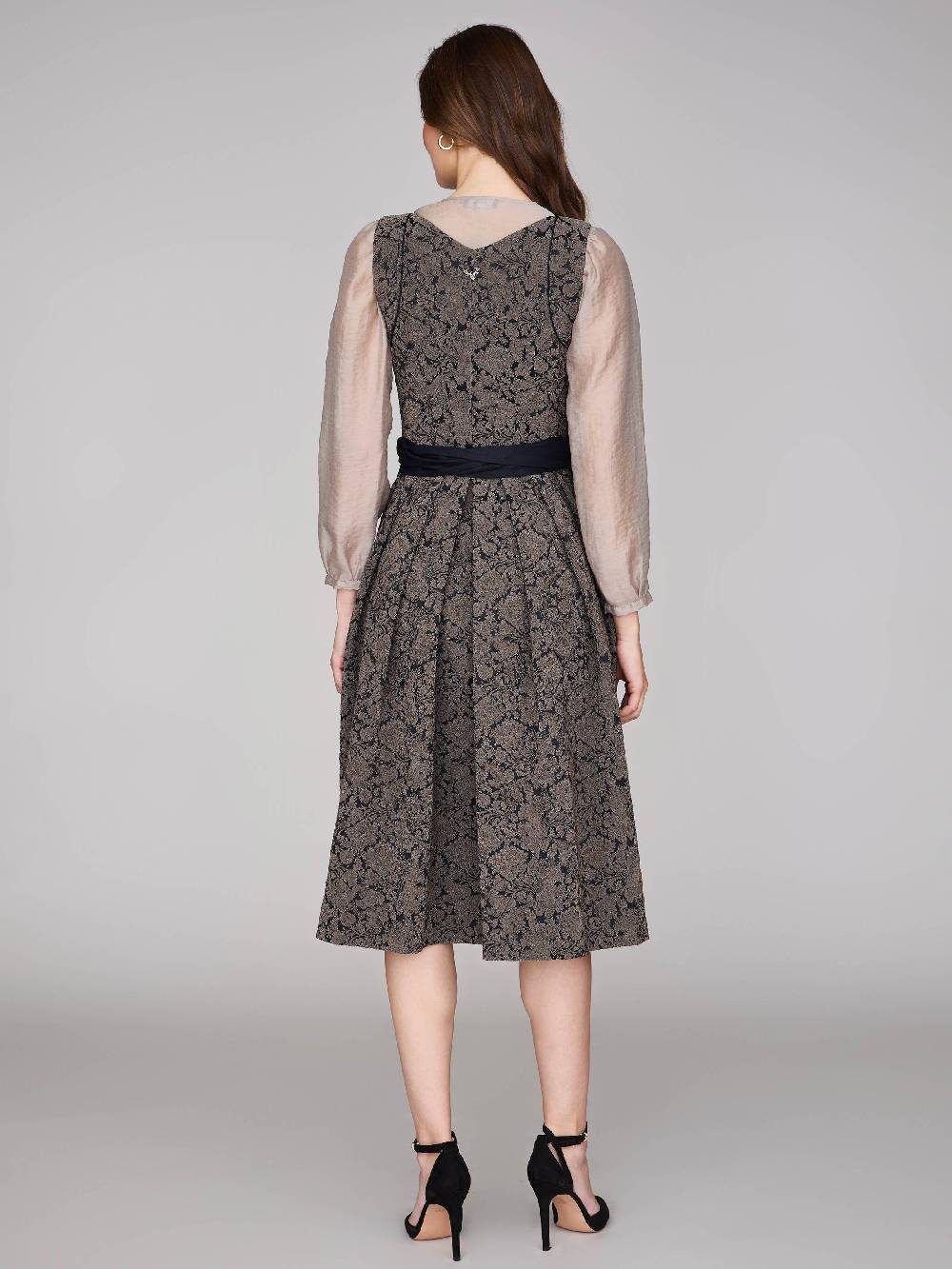 Limberry Schwarz gemustertes Dirndl - HEDI BLACK FOLKLORE Bestseller