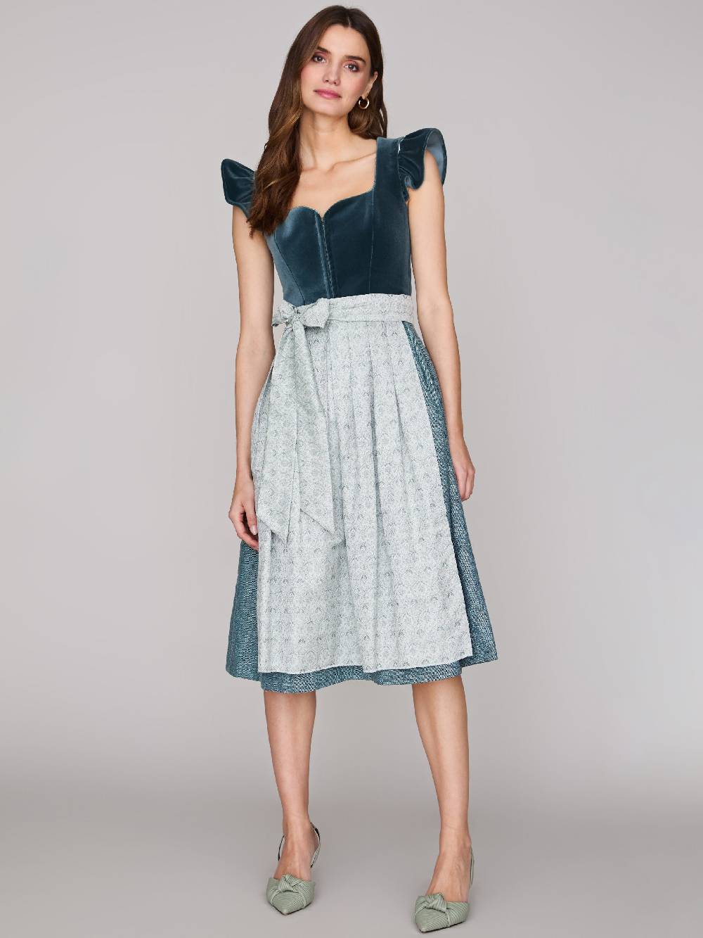 Limberry Samtdirndl mit abknöpfbarem Arm - MELISSA EUCALYPTUS VIP-Rabatte