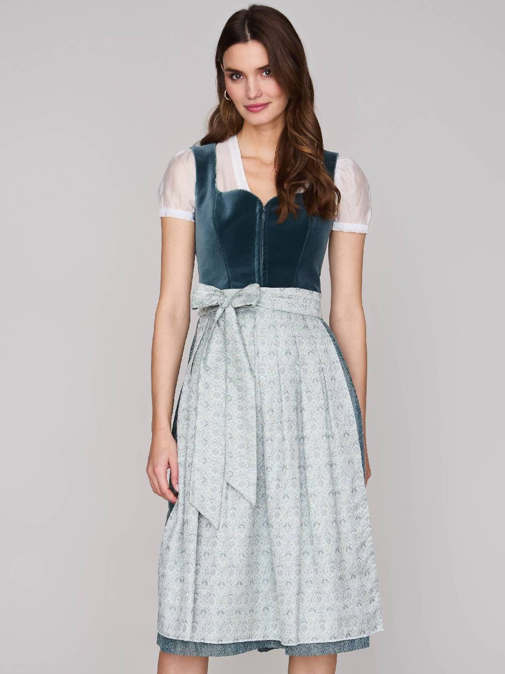 Limberry Samtdirndl mit abknöpfbarem Arm - MELISSA EUCALYPTUS VIP-Rabatte