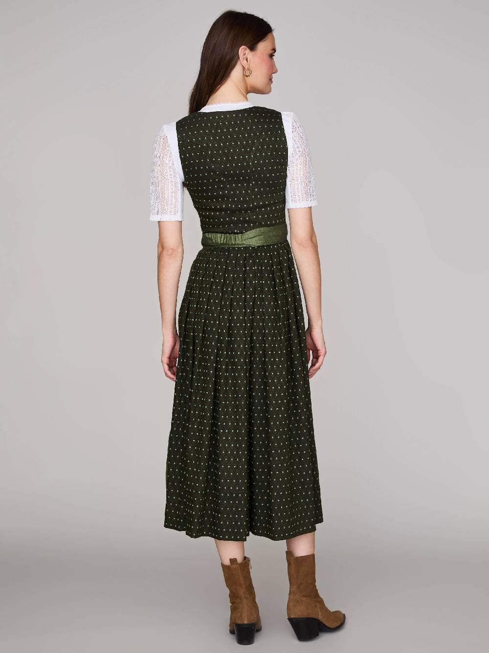 Limberry Grünes Dirndl mit Streublumenmuster - MONIKA JAGDGRÜN Begrenzte Freigabe