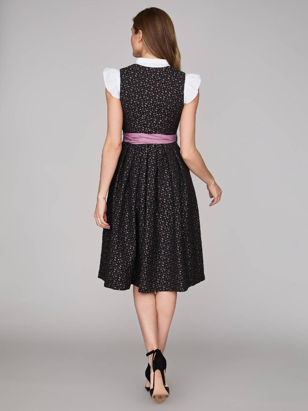 Limberry Schwarzes Dirndl mit Streublumenmuster - ELSIE BLACK Letzte 2 Tage