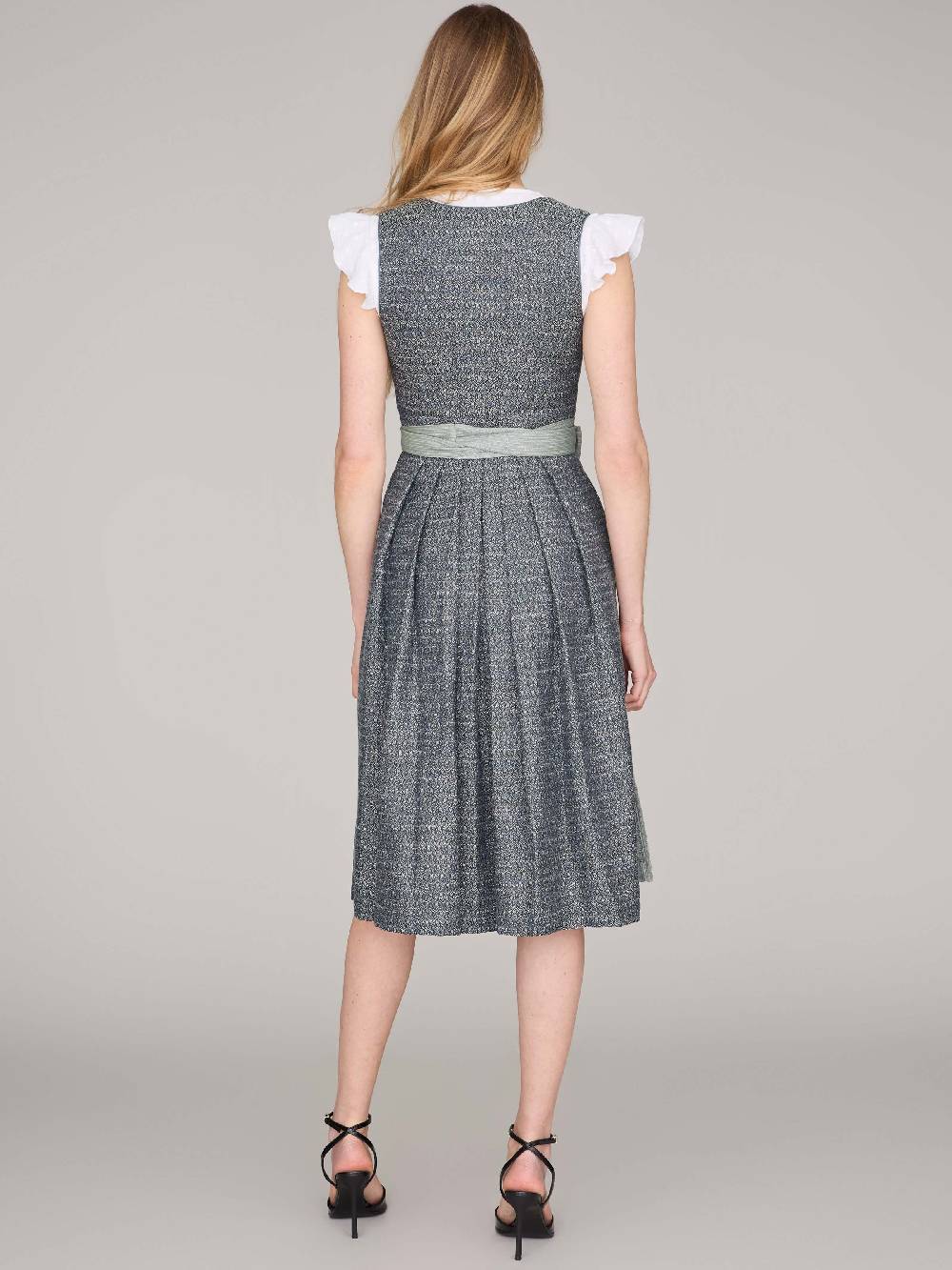 Limberry Blaues Dirndl mit Knöpfen - JOSIE STORMY SKY Letzter Tag