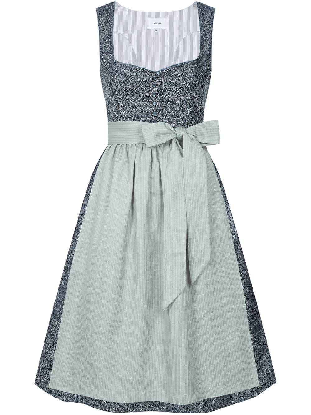 Limberry Blaues Dirndl mit Knöpfen - JOSIE STORMY SKY Letzter Tag