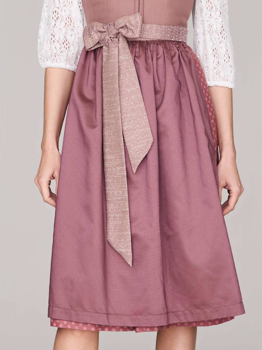 Limberry Rosa-farbenes Dirndl mit Leinen-Mieder - ADA DUSTY ROSEWOOD Zeitbegrenzte Promotion
