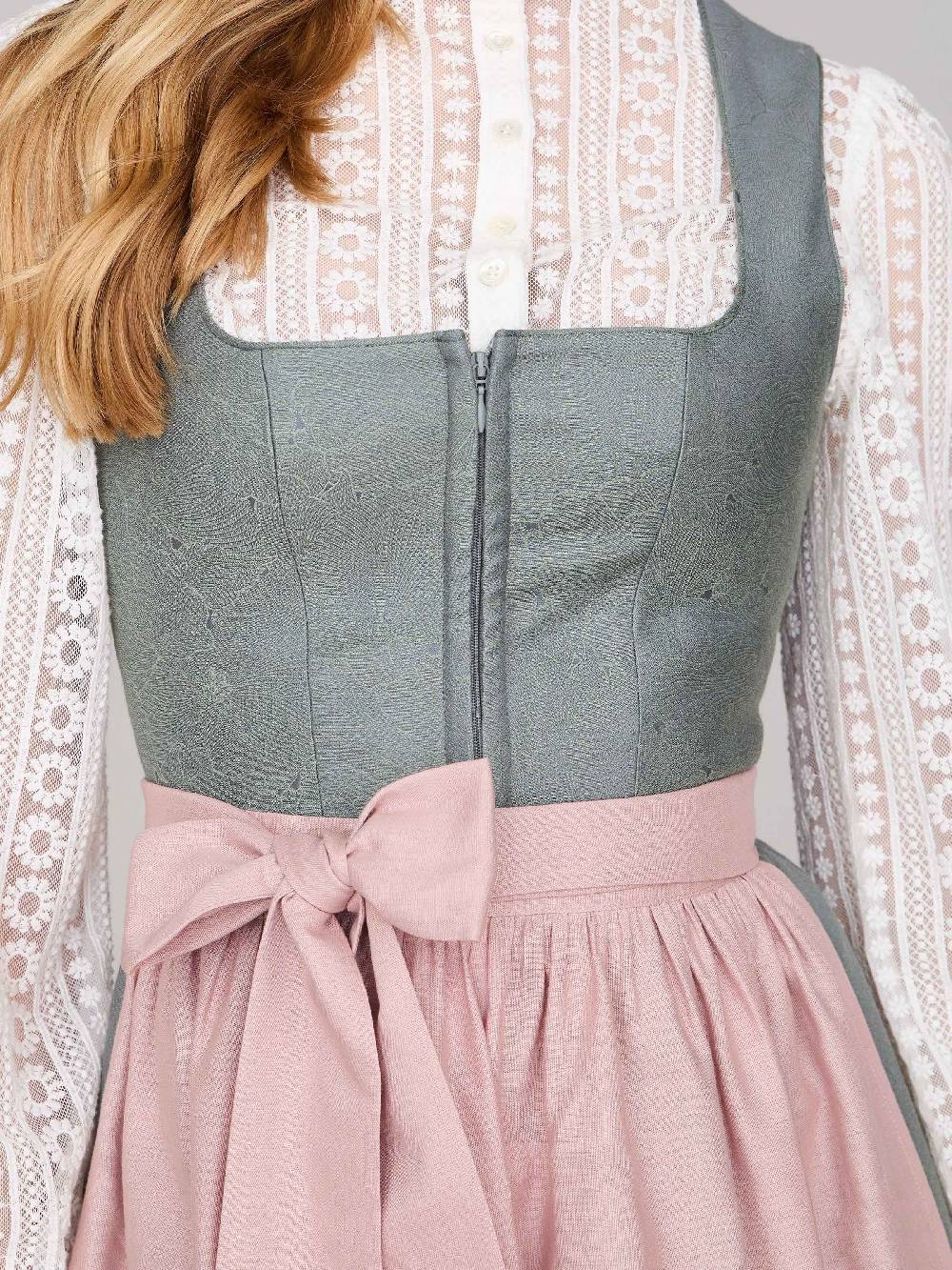 Limberry Salbeigrünes Dirndl mit floralem Muster - CECILY AGAVE GREEN Bis zu 60% Rabatt