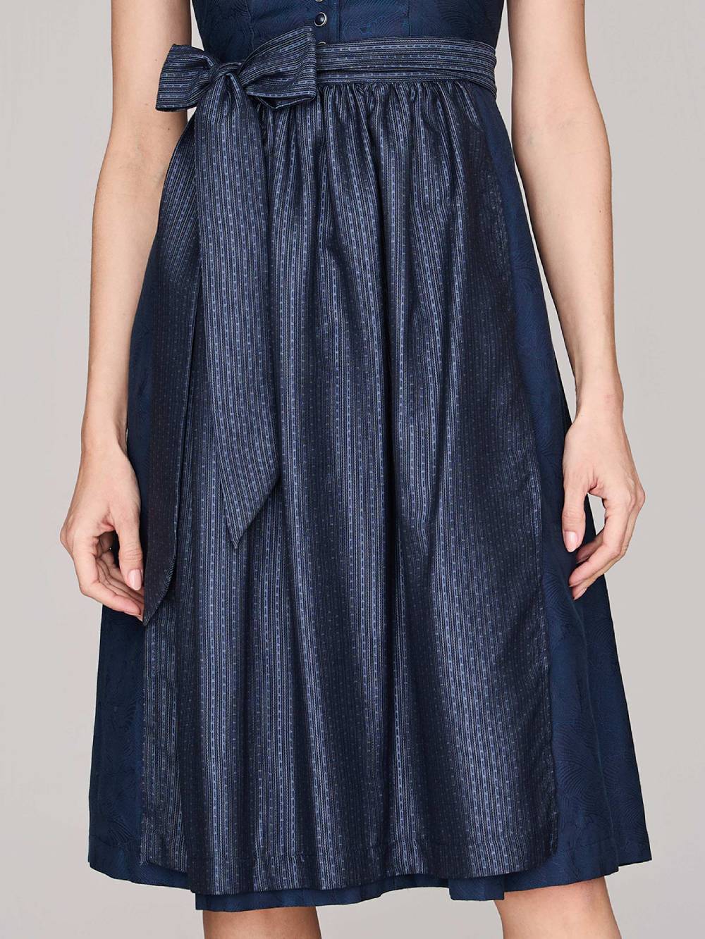 Limberry Mitternachtsblaues Dirndl mit Knöpfen - FELICITY SEA STORM Nur für heute