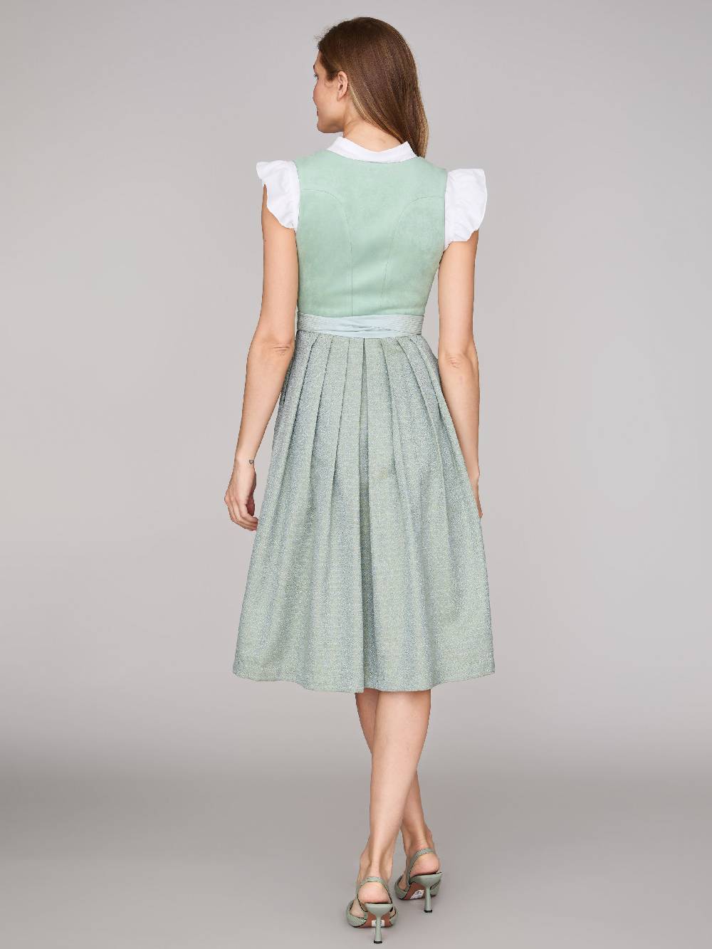 Limberry Mintgrünes Dirndl mit Velours-Mieder - ISOBEL FROSTY GREEN Super Rabatt